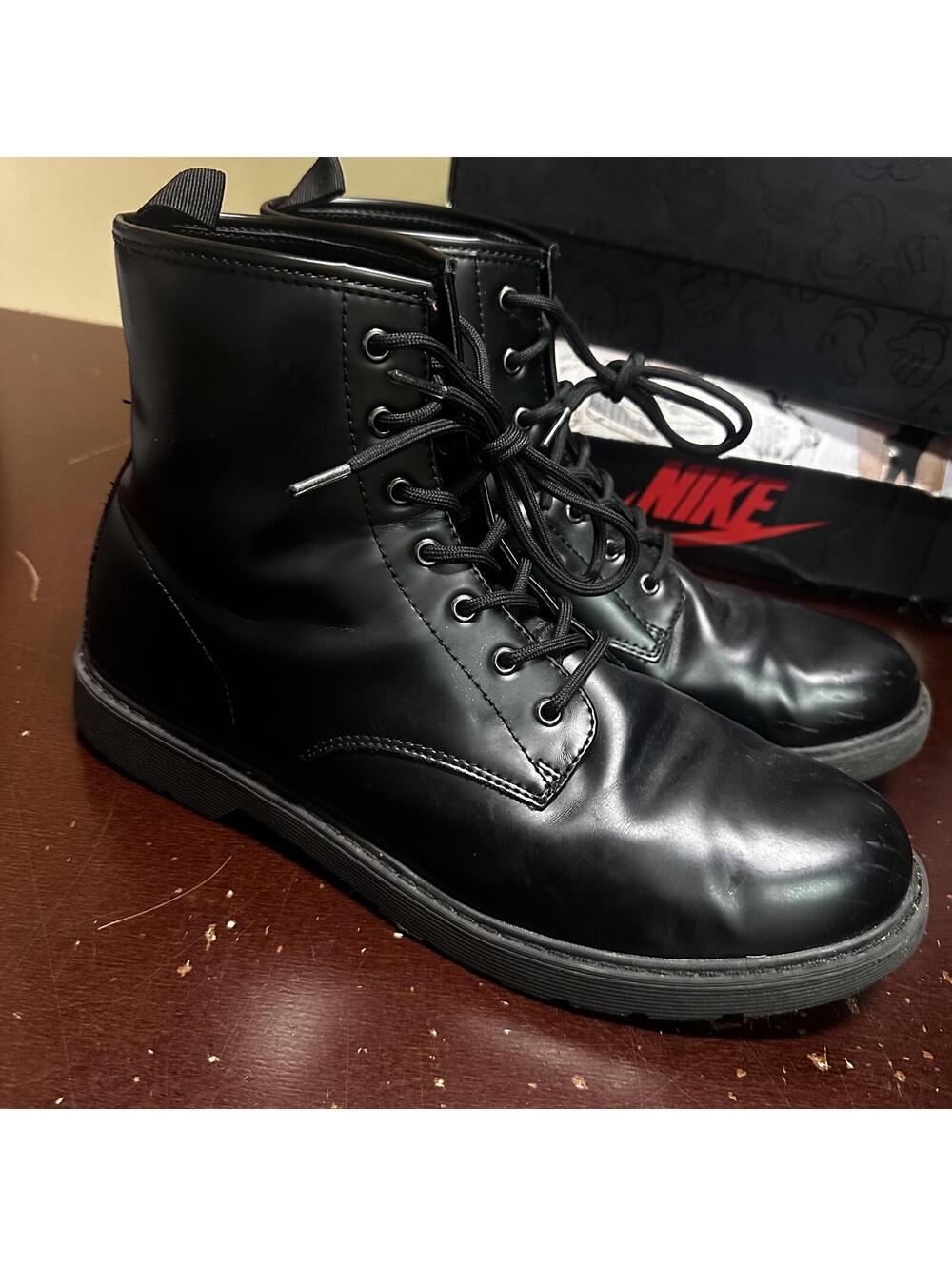 Inc International Concepts Mens Lace Up Boots Black Size 12 no box used